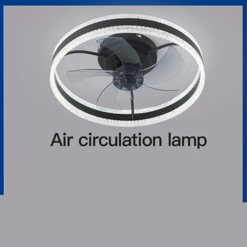 Afralia™ Modern Ceiling Fan LED Lights Tri-Color  Energy Saving for Living Room, Bedroom.IsDBNullining Room