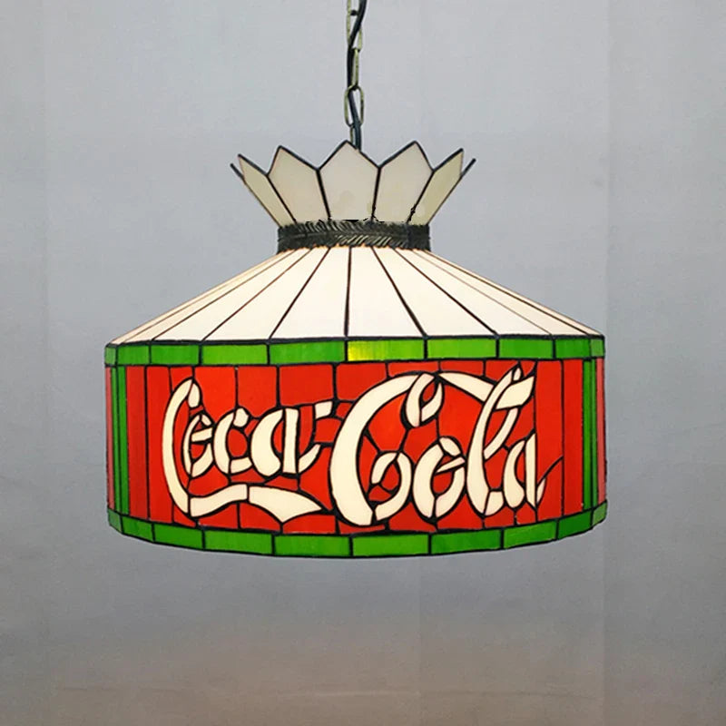 Afralia™ Mediterranean Tiffany Stained Glass Pendant Light for Dining Room and Kitchen