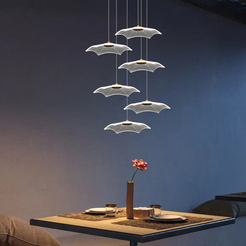 Afralia™ Modern Staggered Chandelier for Living Room, Dining Room, and Kitchen