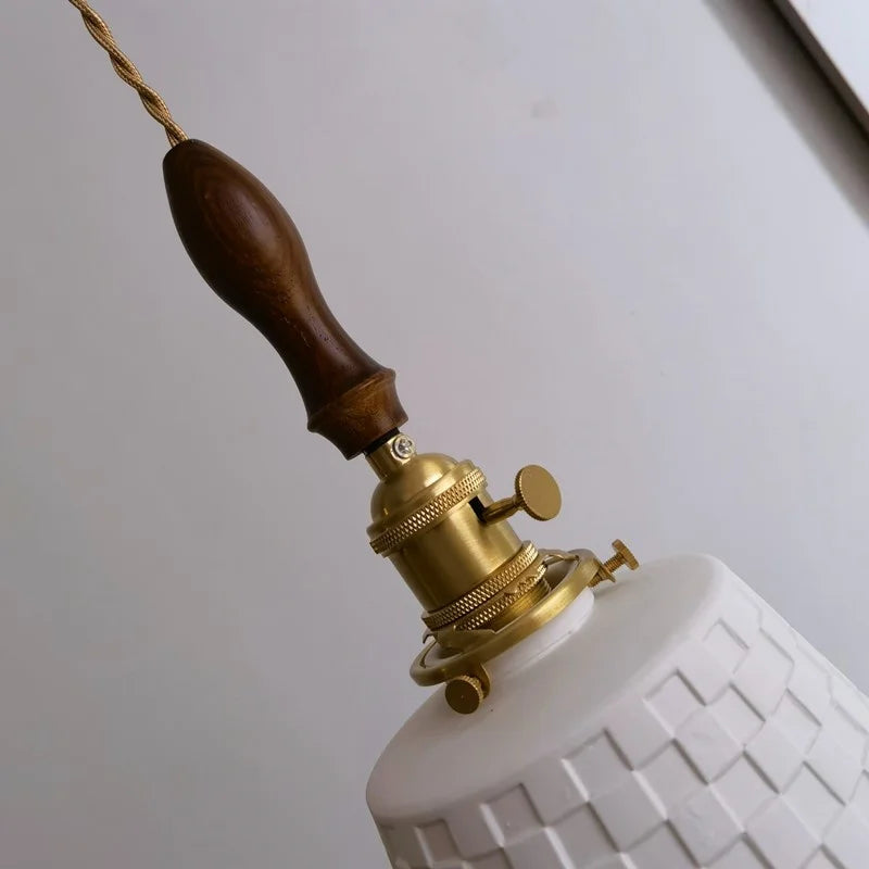 Afralia™ Ceramic Copper LED Pendant Light for Kitchen Dining Bedroom Decor