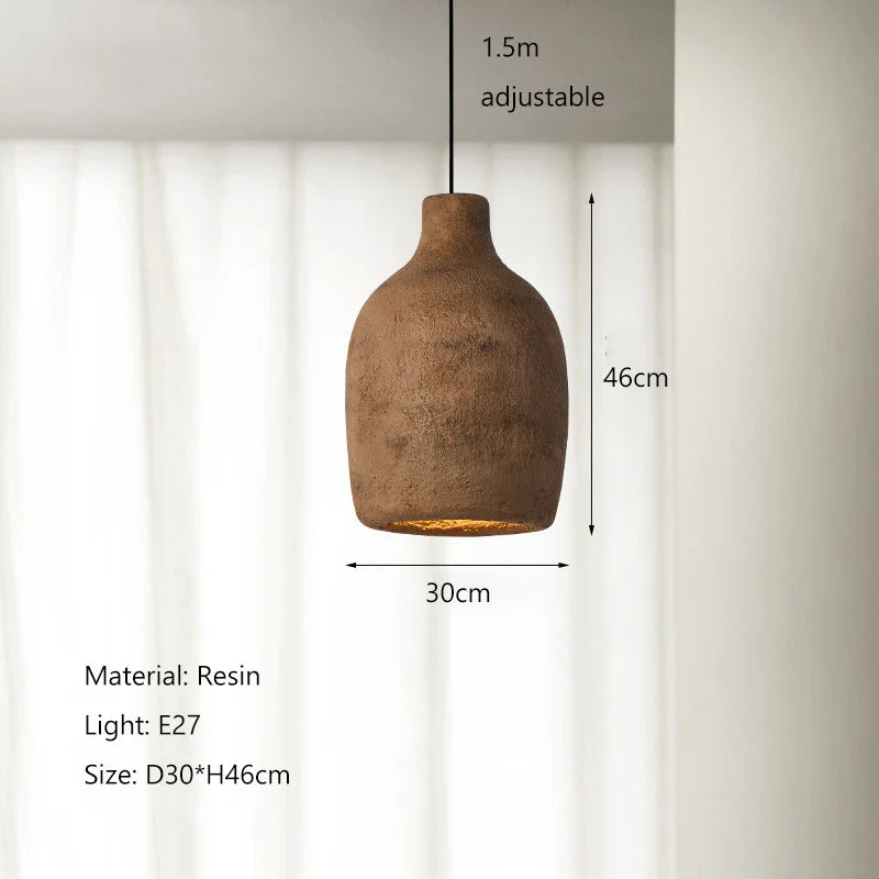 Afralia™ Nordic Wabi Sabi Pendant Lights Chandelier for Home Decor & Bedroom