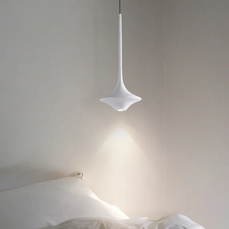 Afralia™ Modern Sleek Bedside LED Lamp Chandelier in White, Black, Blue - Nordic Design