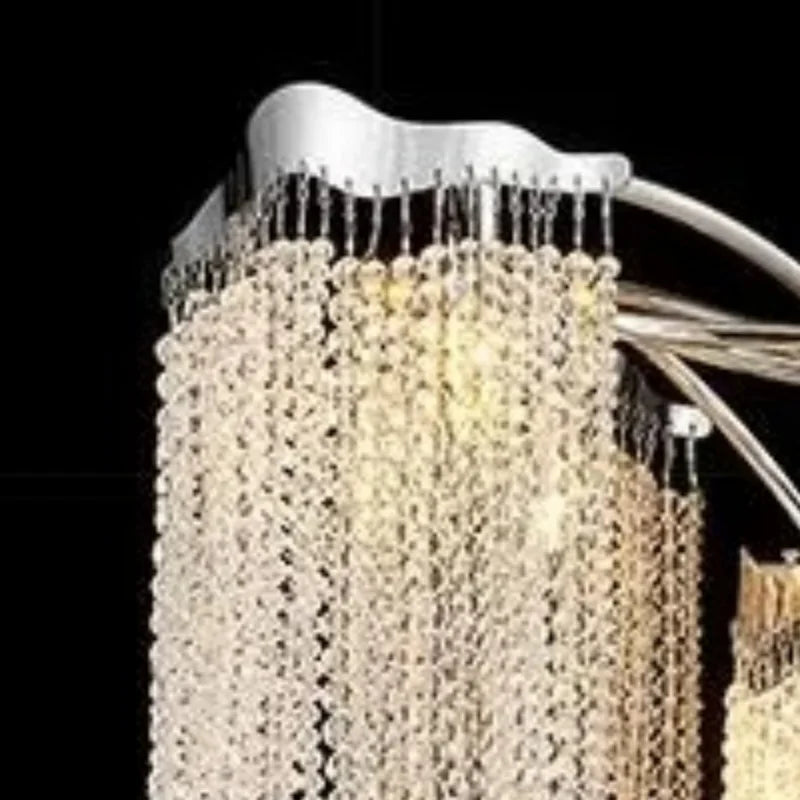 Afralia™ Crystal Tassel Pendant Light - Luxury Villa Chic for Living, Dining, Bedroom & Hotel