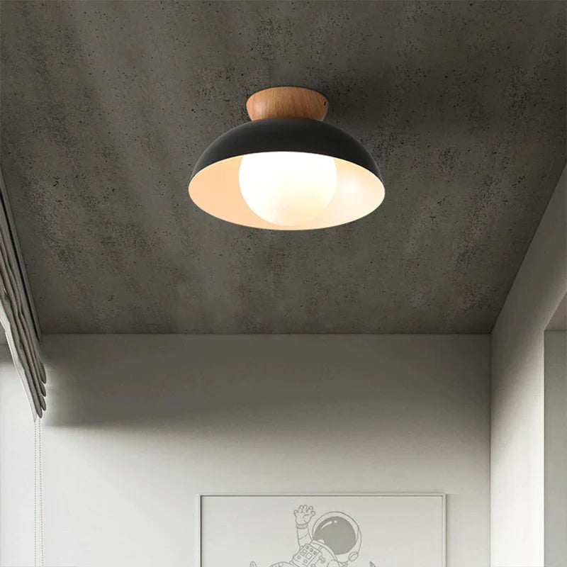 Afralia™ Nordic Wooden LED Ceiling Light Fixture for Interior Decor - Minimalist Hanging Lamps