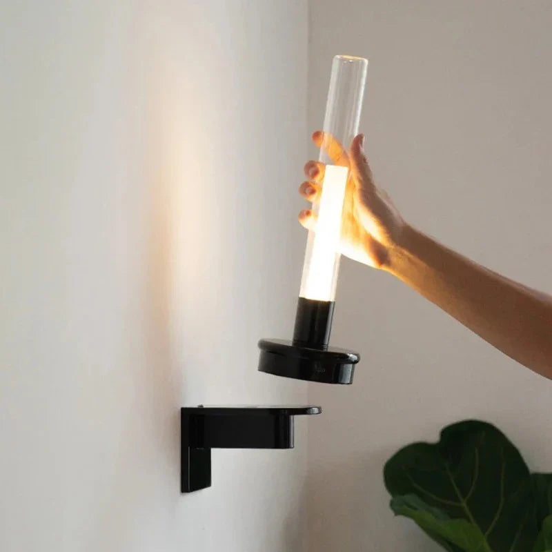 Afralia™ Clear Glass Black Metal Wall Light for Stairs, Aisle, Parlor, Bedroom - 3000K