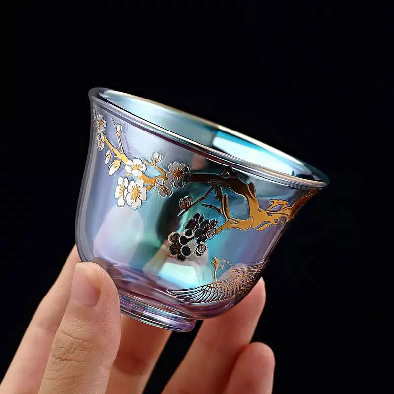 Afralia™ Colorful Enamel Glass Boiling Teapot - High Temp Resistant & Huan Colorful