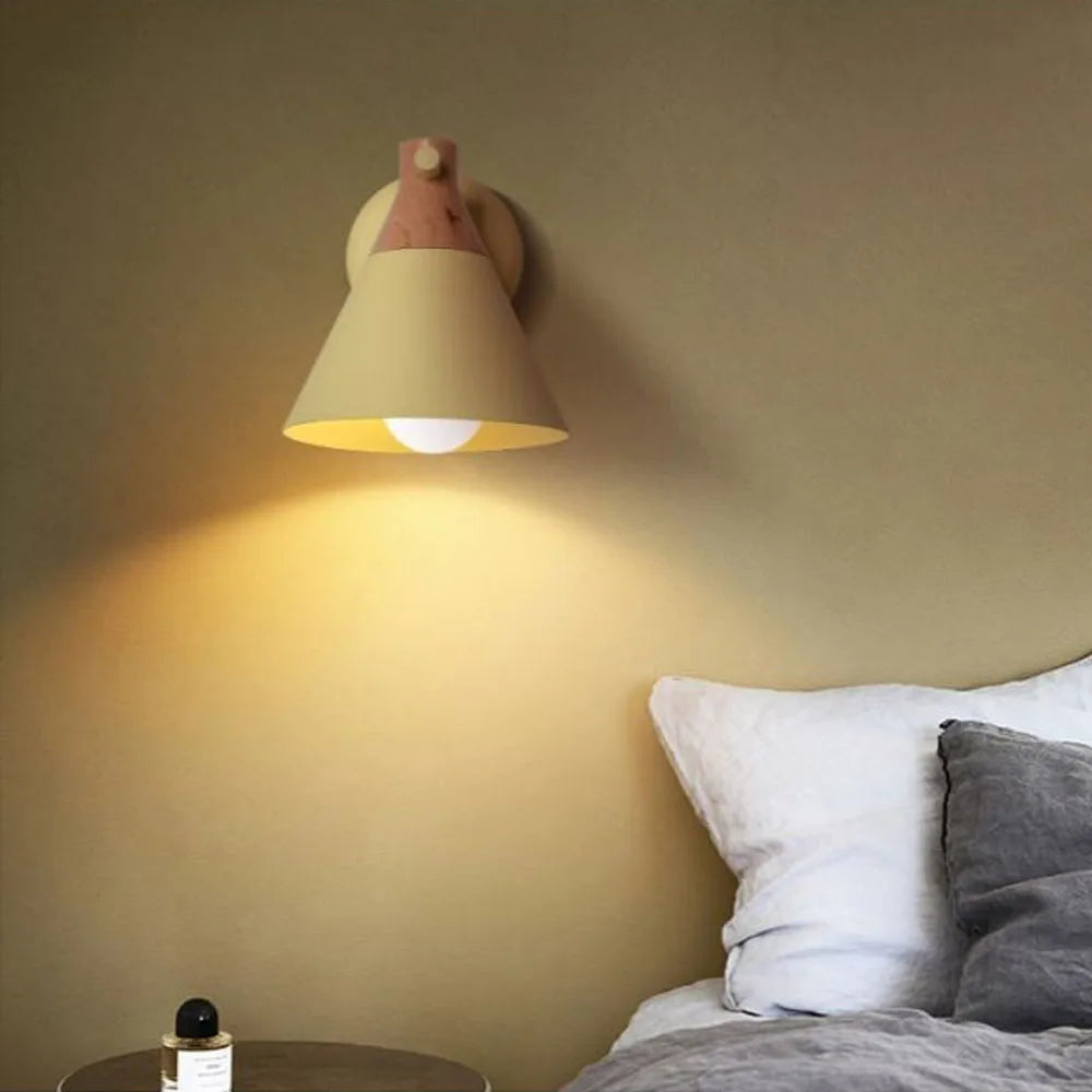 Afralia™ Nordic Iron Art Wall Sconce Shade with E27 Base for Modern Living Spaces