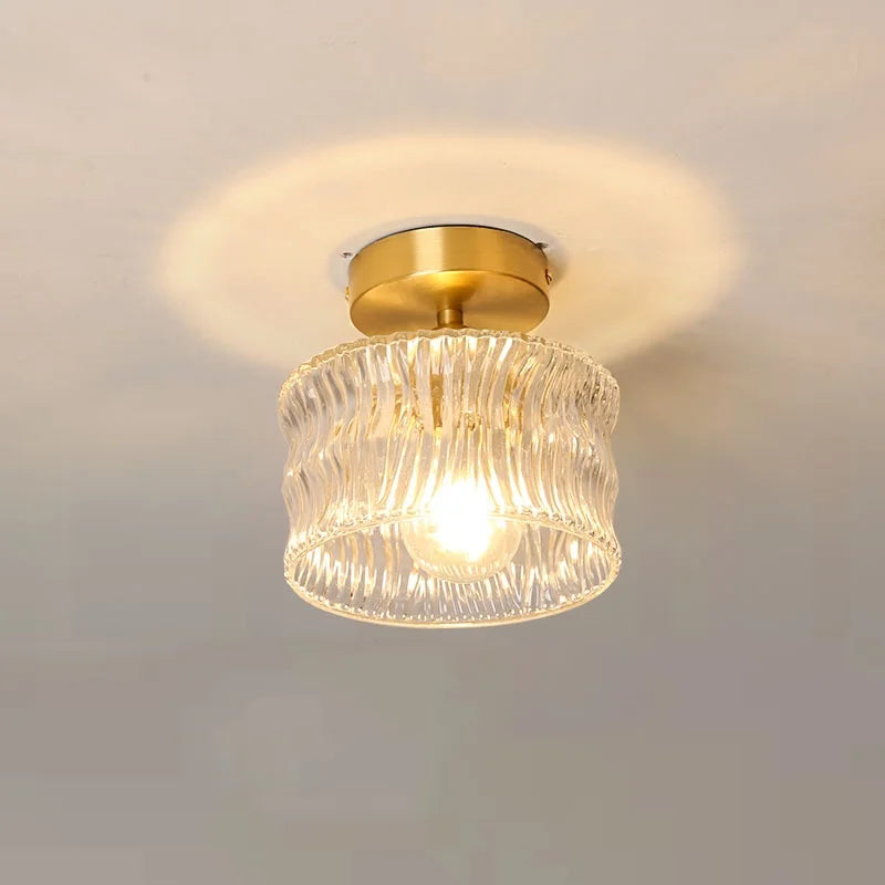 Afralia™ LED Glass Ceiling Lamp for Interior Decor