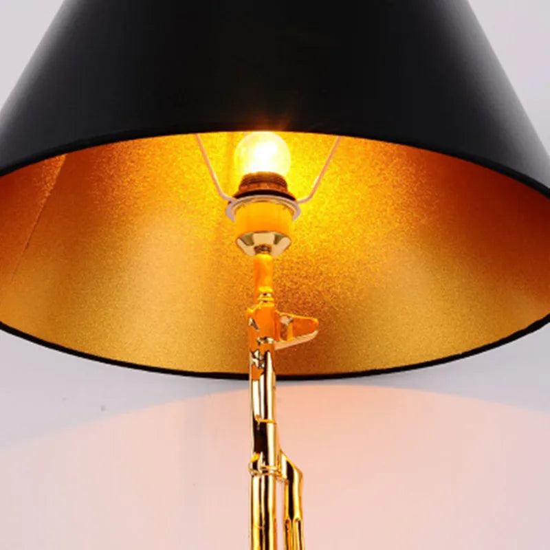 Afralia™ AK47 Gold LED Floor Lamp - Modern Designer Corner Light for Living Room