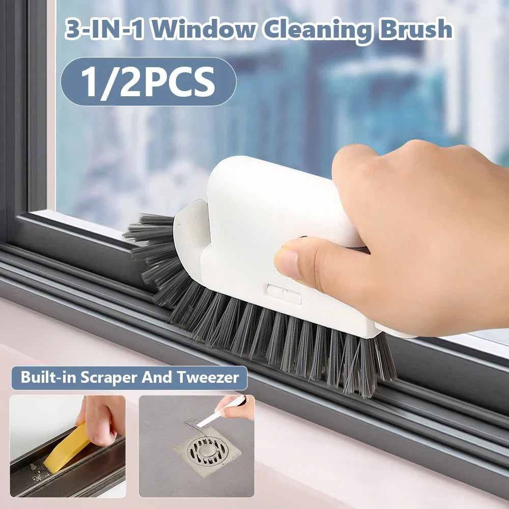Afralia™ Window Groove Cleaning Brush - 3-in-1 Multifunction Hand-held Tool