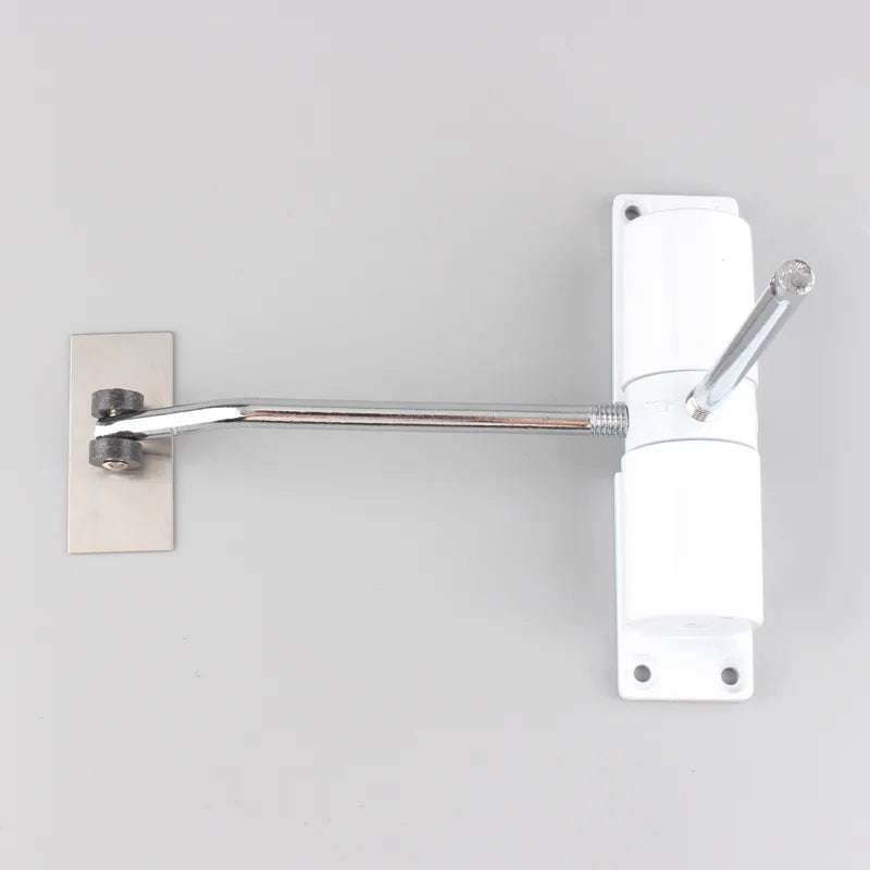 Afralia™ Outdoor Gate Closer Adjustable Spring Loaded Surface Mount - Black