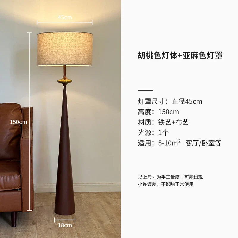 Afralia™ LED Iron Art Floor Lamp | Wabi-sabi Minimalist Design for Living Room, Bedroom