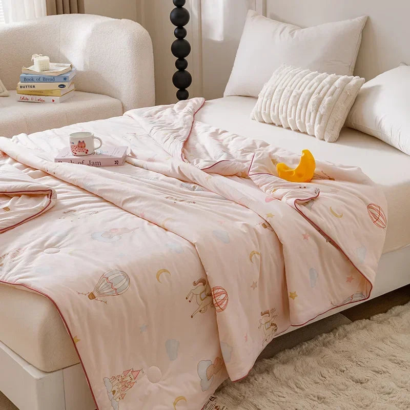 Afralia™ Cooling Summer Blanket | Soft & Breathable Natural Plant Comforter