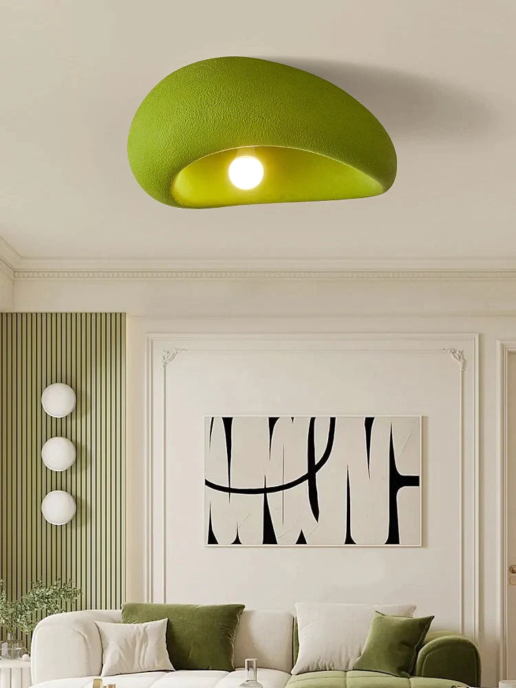 Afralia™ Minimalist Wabi-Sabi Colorful Ceiling Light for Living Room, Bedroom, and Study, LED Fixture