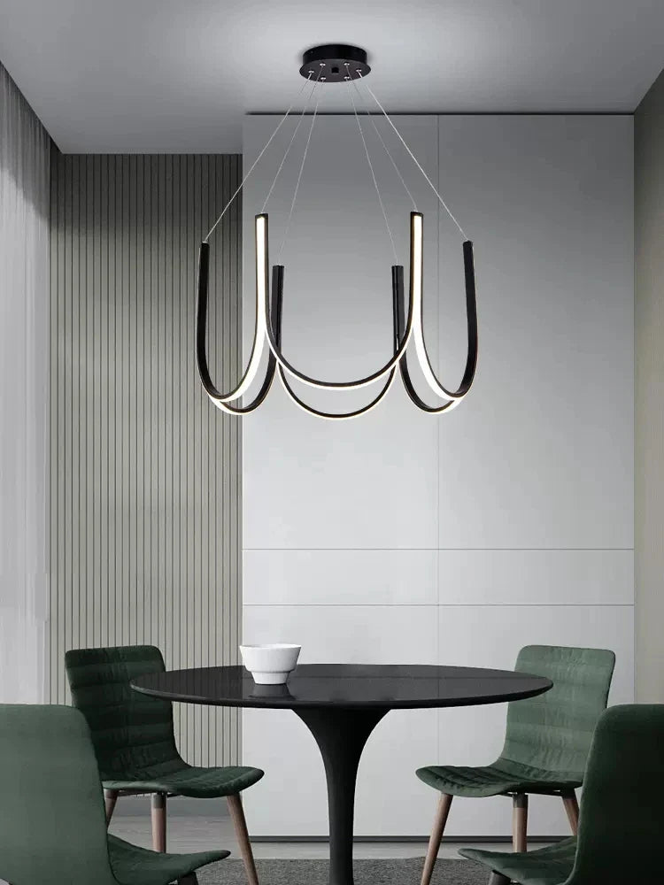 Afralia™ Modern Chandelier LED Pendant Light for Home Decor Living Room