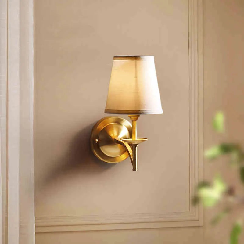 Afralia™ Copper Wall Lamp for Living Room, Bedroom, Balcony - Elegant & Durable Lighting