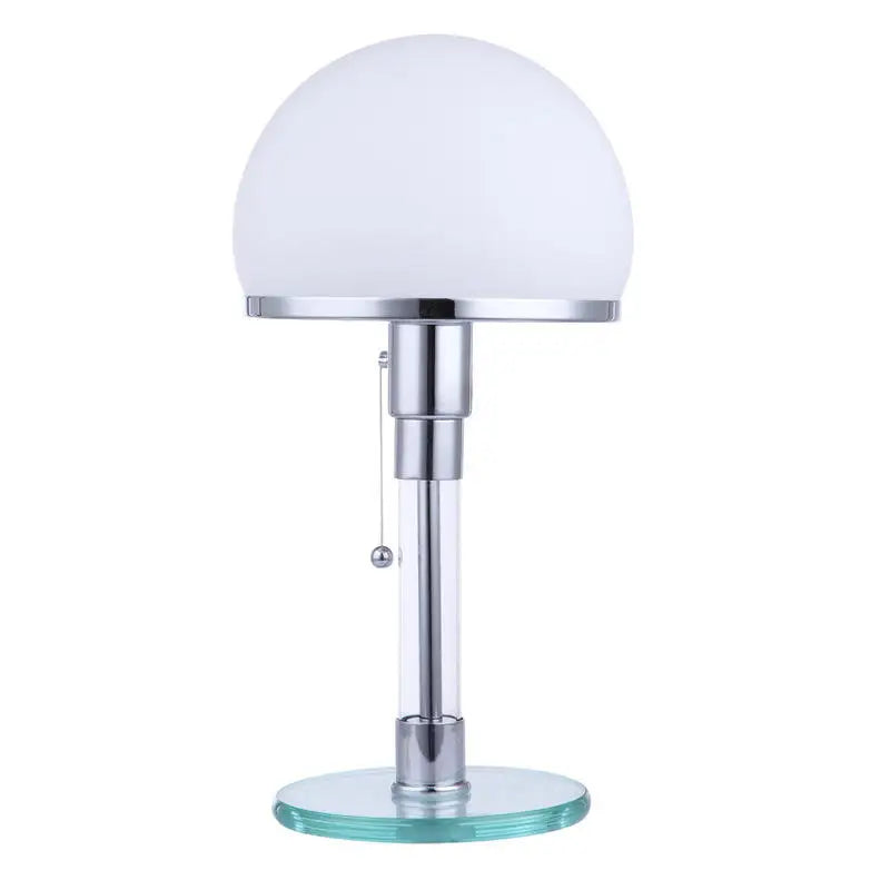 Afralia™ Nordic Glass Desk Lamp - Retro Milk White Bedroom Living Room Lighting