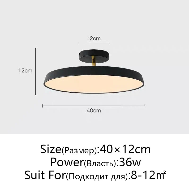 Afralia™ Nordic Minimalist LED Ceiling Lamp, Dimmable Modern Chandelier for Bedroom & Kitchen