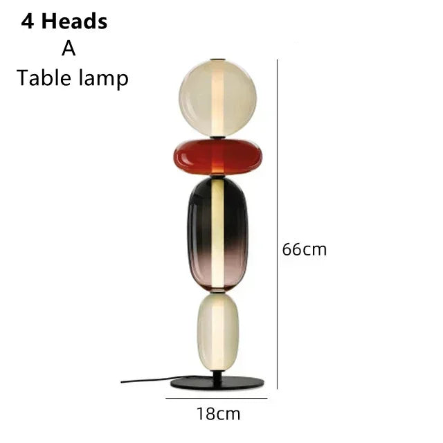 Afralia™ Glass Floor Lamp LED Table Light - Italian Design High Quality