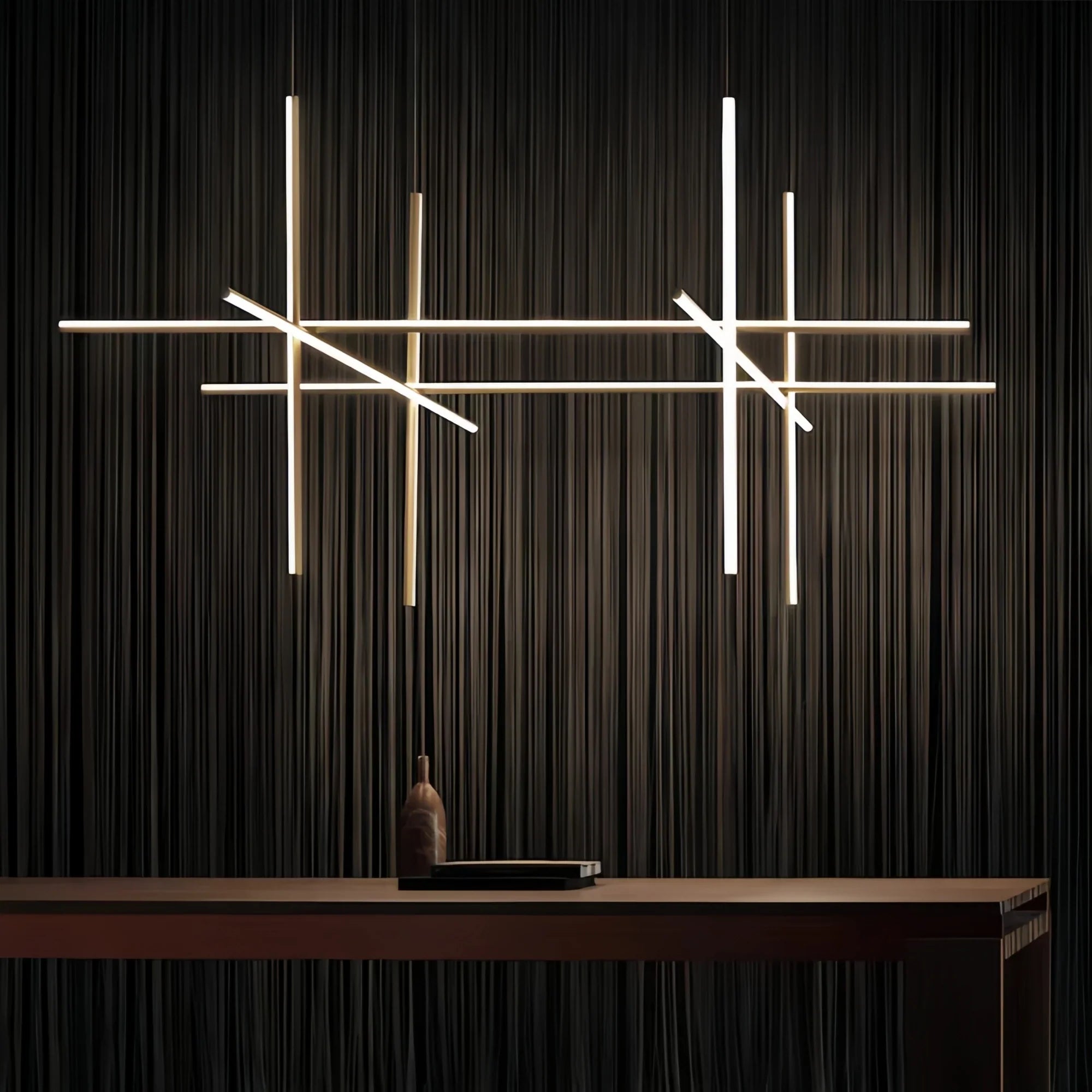 Afralia™ Post-Modern Gold LED Chandelier, Elegant Lighting for Living Room, Kitchen, Bar