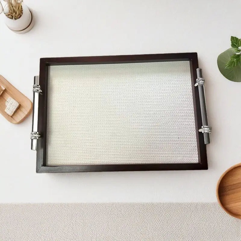 Afralia™ Wabi Sabi Wood Tray: Retro Style Tea & Jewelry Display Storage Tray