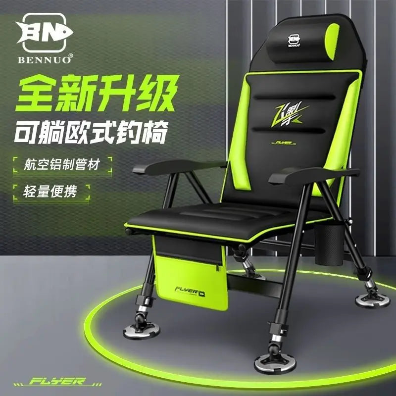 Afralia™ Foldable Fishing Chair - Thick Portable Camping Chair