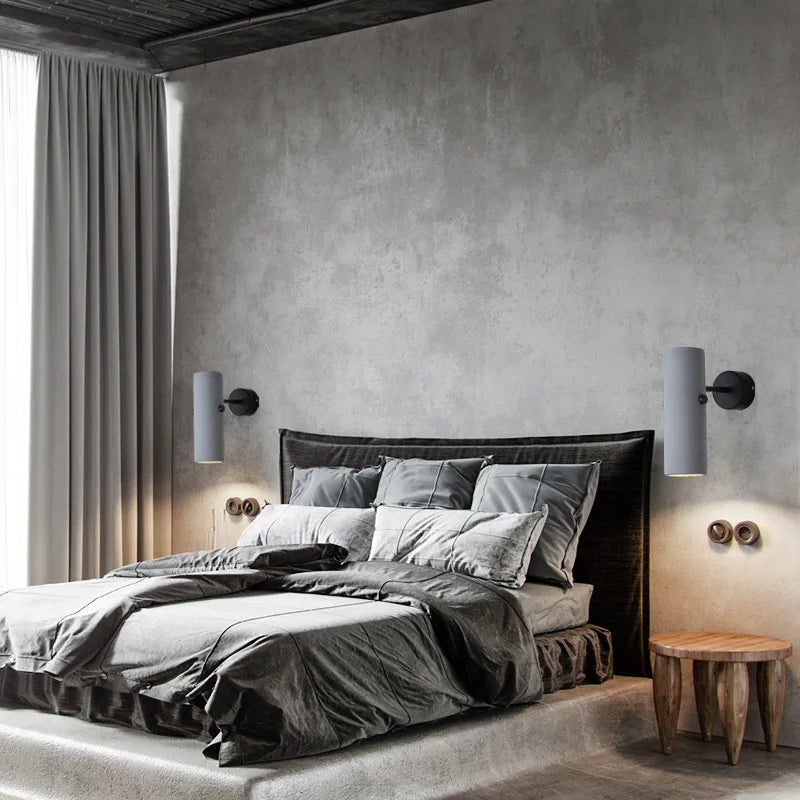 Afralia™ Loft Industrial LED Wall Light | Rotate Adjustable Cement Gray Vintage Wandlamp