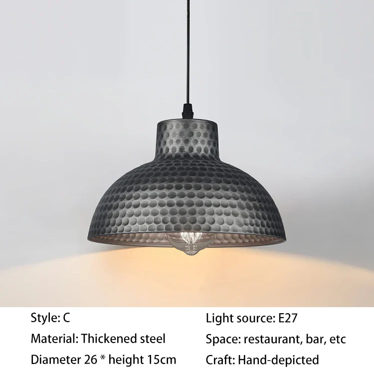 Afralia™ Industry Style Pendant Lamp, White Vintage Chandelier for Kitchen and Dining Room