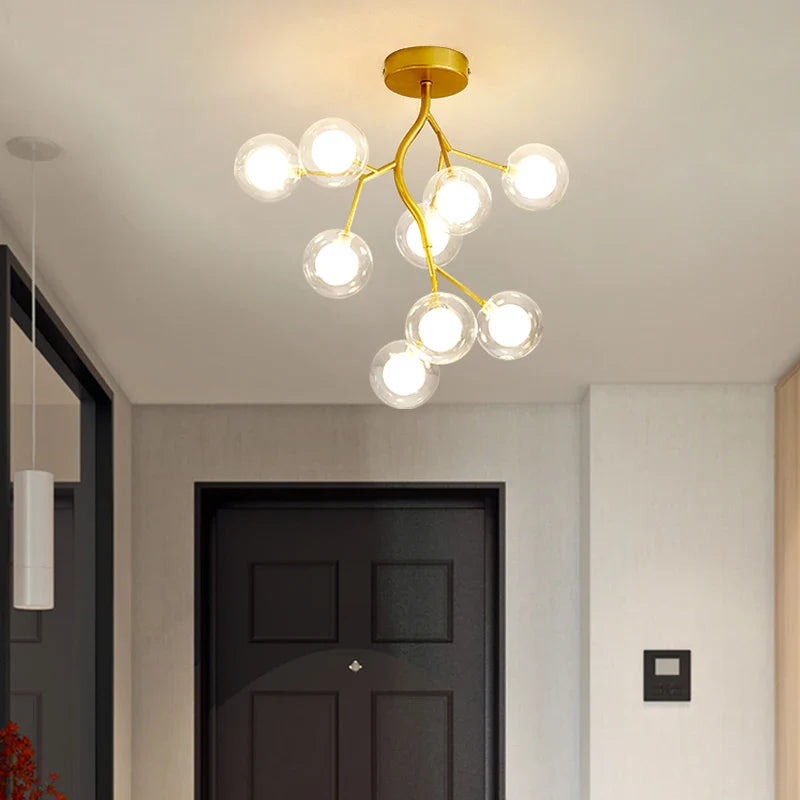 Afralia™ Modern Luxury Petal LED Pendant Light for Living Room, Bedroom, and Kitchen