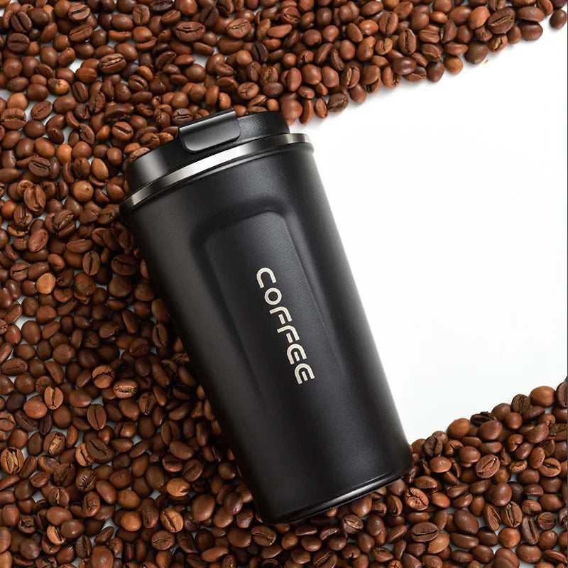 Afralia™ Stainless Steel Vacuum Flask Coffee Cup - Leak-Proof Thermal Mug