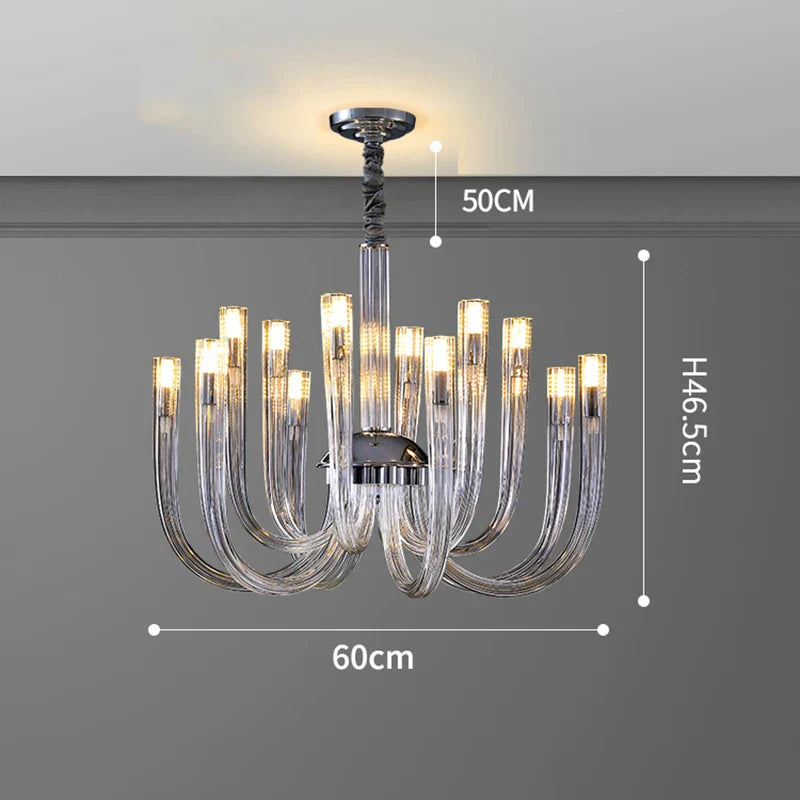 Afralia™ LED Chandelier for Bedroom: Modern Ceiling Pendant Lamp Lighting Fixture