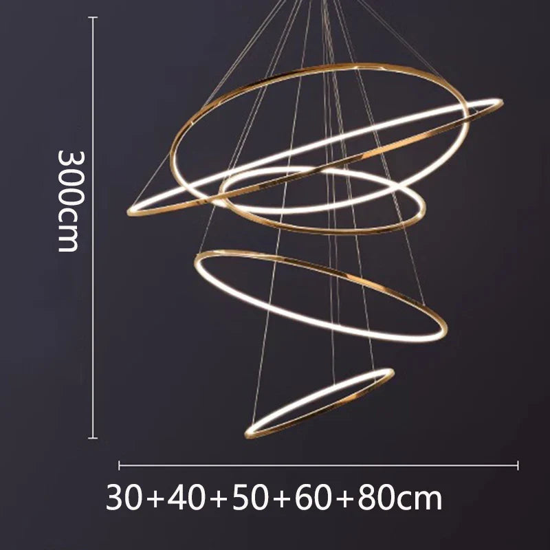 Nordic Stair Chandelier Afralia™ Pendant Light for Living Room Dining Room Lighting