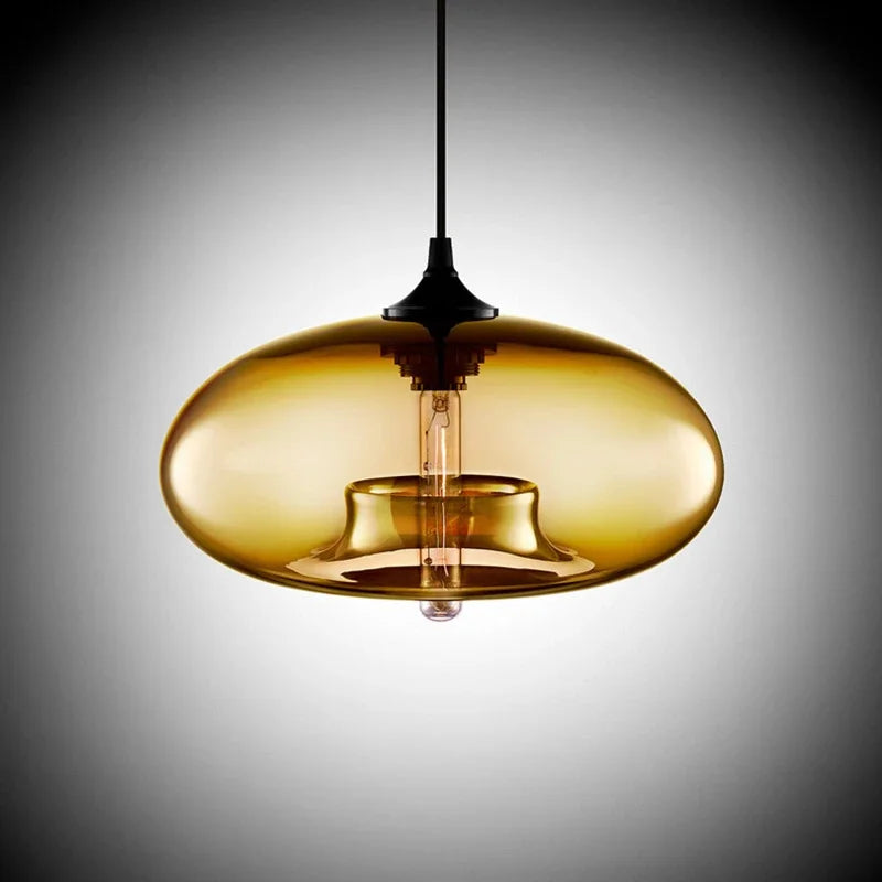 Afralia™ Glass Chandelier Pendant Lamps | Industrial Hanging Lighting Fixture for Kitchen, Restaurant