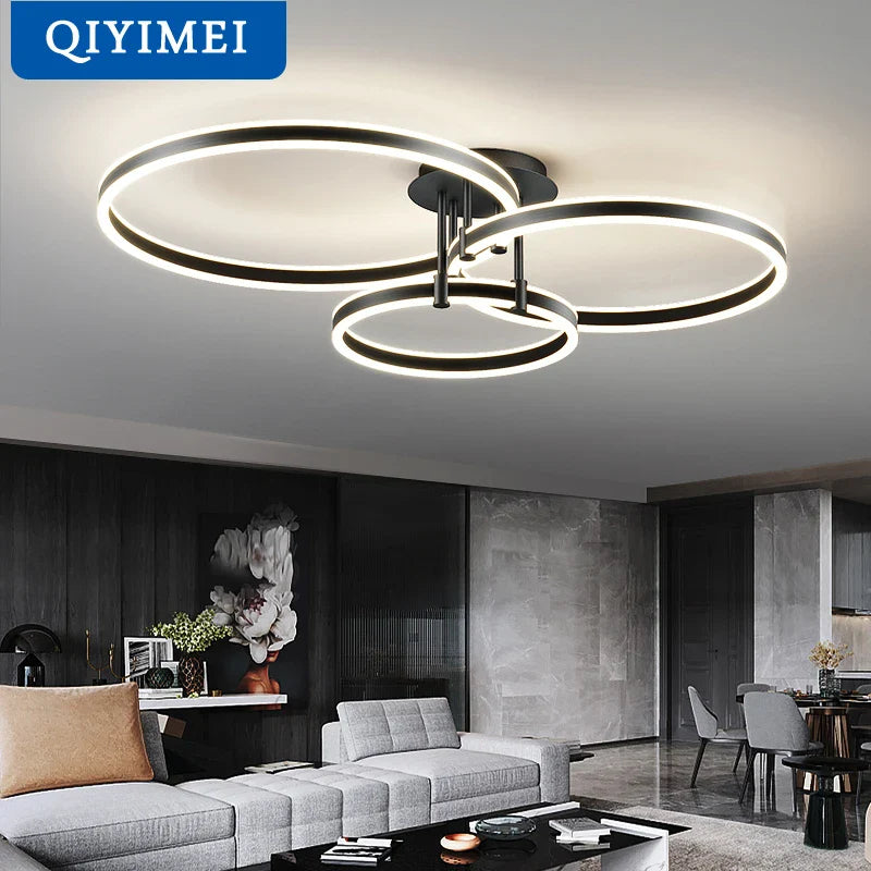 Afralia™ LED Acrylic Chandeliers Up/Down Lights Lusters for Living Room Bedroom Home Decor