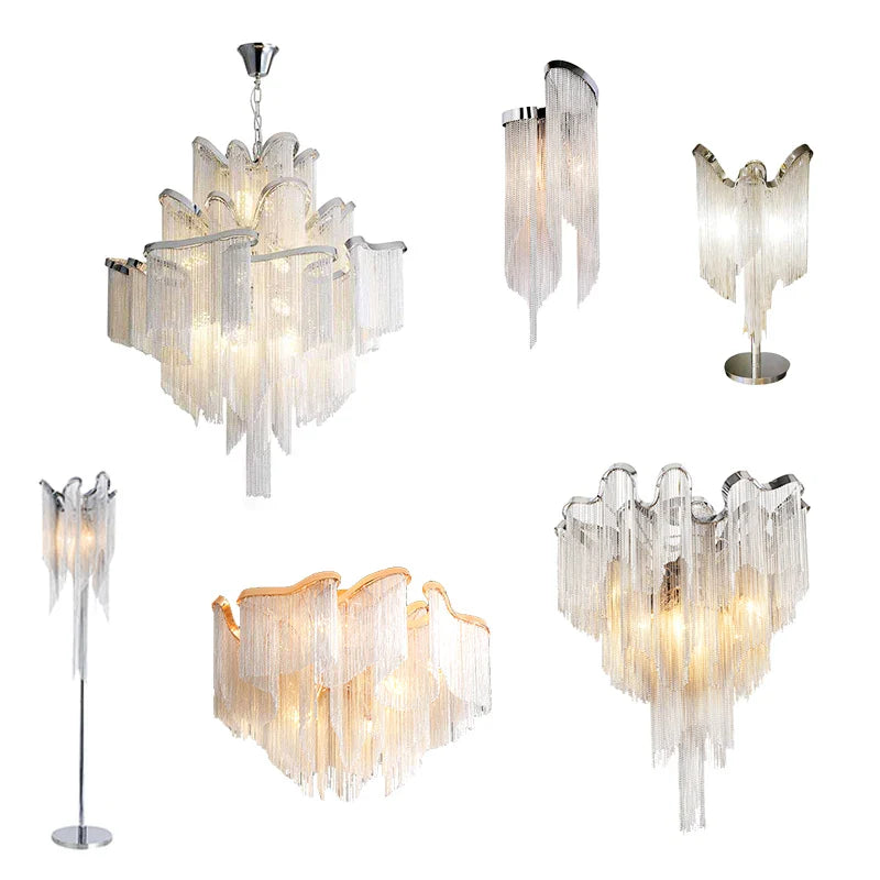 Afralia™ Modern Luxury Tassel Chandelier for Home Decor Lighting
