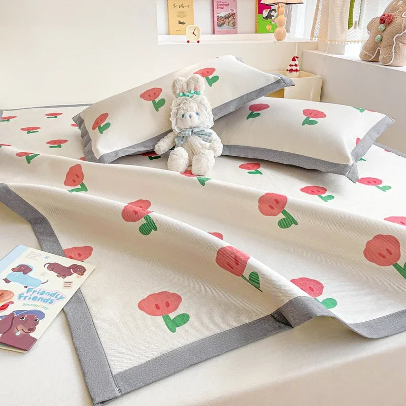 Afralia™ Luxury Ice Silk Cool Mat: High-Quality, Breathable & Washable Cooling Bed Pad