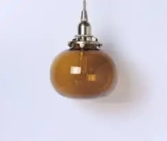 Afralia™ Blue Glass Pendant Lights for Bedroom Dinning Living Room