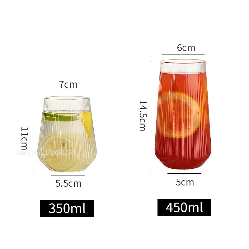 Afralia™ Glass Cup Set with Lid and Straw for Tea Coffee Juice Beer Milk Mocha