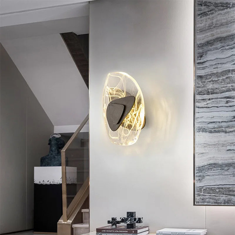 Afralia™ Crystal Wall Lamp: Modern Luxury Bedroom Decor, Creative LED Lighting for Living Room