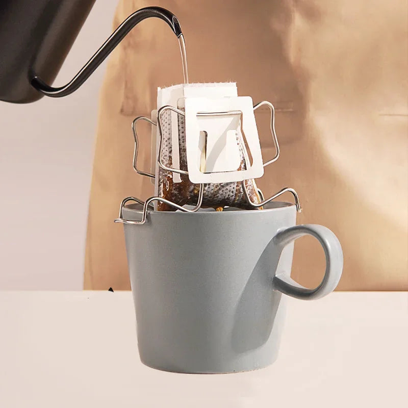 Afralia™ Stainless Steel Coffee Filter Holder Stand