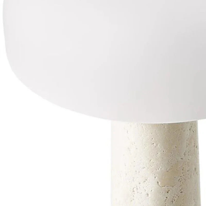 Afralia™ Cream Marble Table Lamp: Modern LED Bedroom Lighting Fixture
