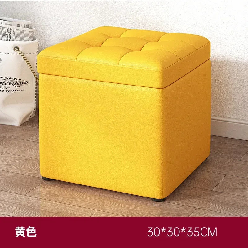 Afralia™ Small Storage Stool Ottoman Step Bench for Home, Sofa, Vanity - Portable & Stylish