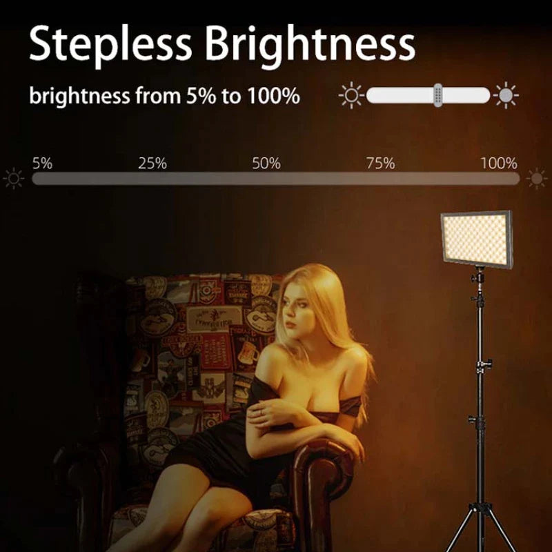 Afralia™ Pocket LED Video Light: Dimmable Studio Lighting for Selfies, Photography, Live Streaming