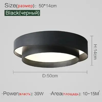 Afralia™ Nordic Round Ceiling Lamp for Living Room, Bedroom, Dining Room Decor