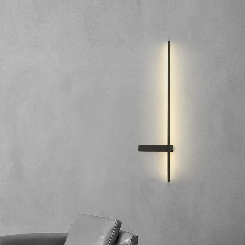 Afralia™ LED Wall Lamp, Modern Minimalist Design, Aluminum, Indoor Lighting, Gold/Black, AC85-260V