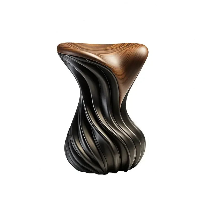 Afralia™ Solid Wood Walnut Sofa Side Corner Pier Table