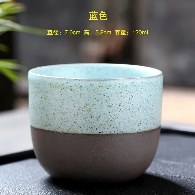 Afralia™ Ceramic Tea Coffee Cup Set Pottery Porcelain Mug Water Drinkware