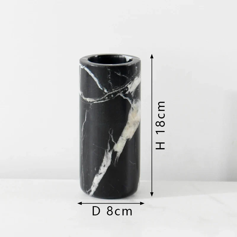 Afralia™ Grand Antique Marble Stone Storage Jar Luxury Box