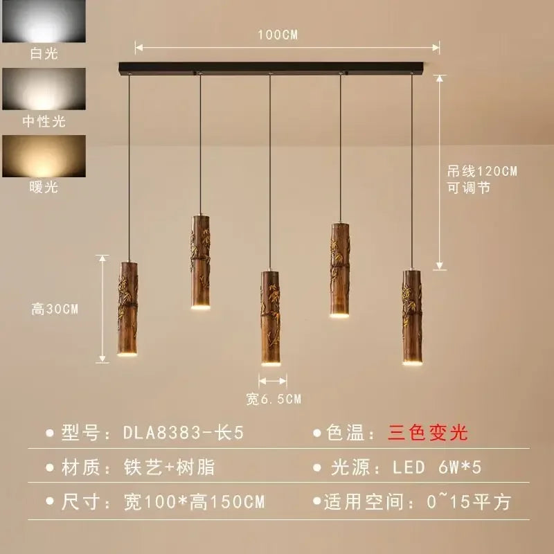 Afralia™ Chinese Modern Art Hotpot Restaurant Bar Pendant Light