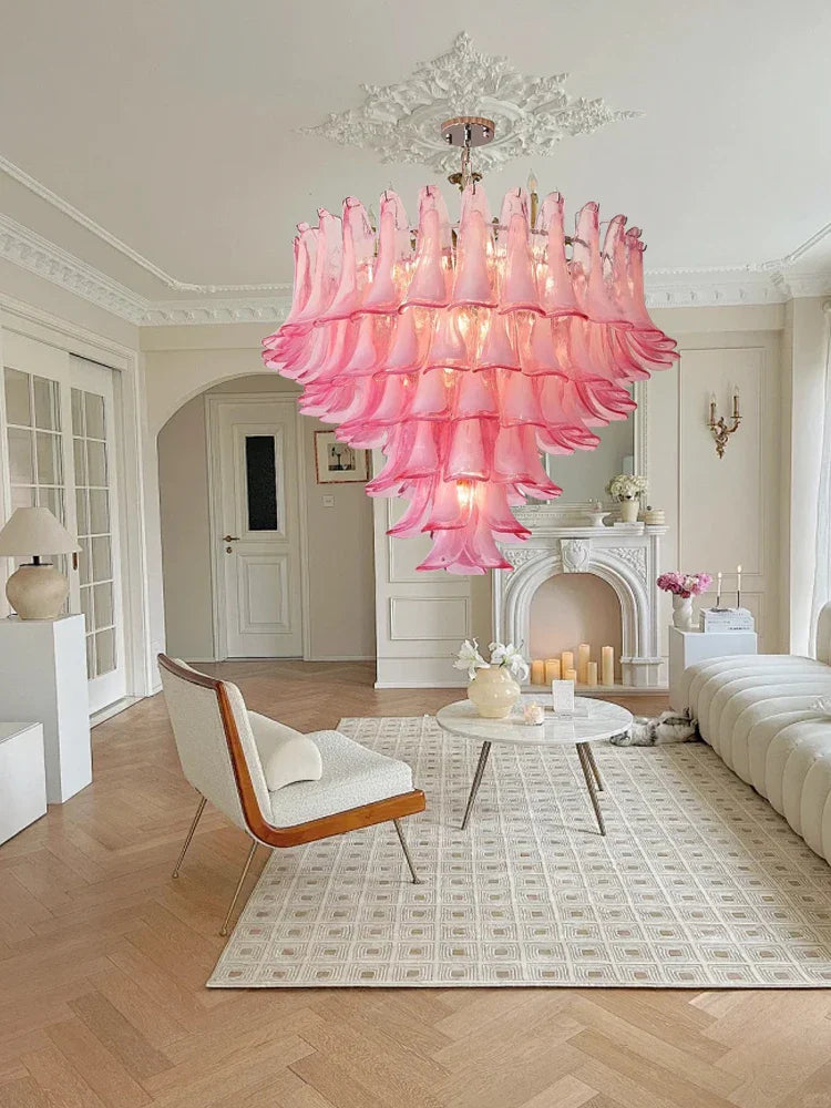 Afralia™ White Glass LED Chandelier: Elegant Chrome/Gold Lighting